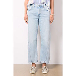 Pistola Seamed Kacey Cotton Blend Mid Rise Straight Leg Jeans Berkeley 31